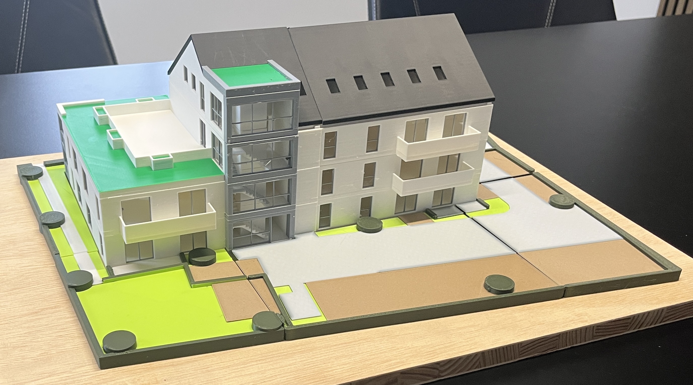 Architekturmodell Mehrfamilienhaus